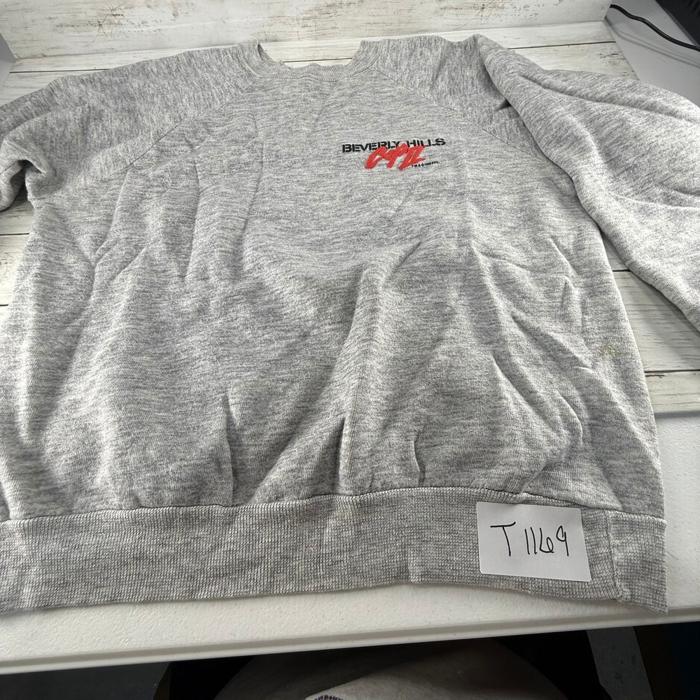Vintage 1987 Beverly Hills Cop II Movie Promo Sweatshirt Gray Mens Large USA